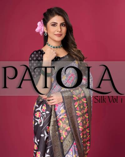 PATOLA SILK VOL-01 BY SETHNIC SOFT DOLA SATIN SAREE WHOLESALER IN INDIA